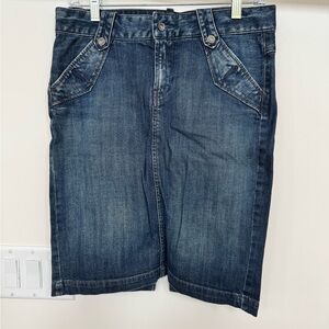 Lucky Brand Blue Denim Pencil Jean Skirt